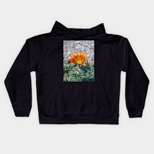 Beautiful Summer Orange Flower Kids Hoodie